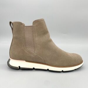 Cole Haan Womens 9B Zerogrand Chelsea Boots Shoes Beige Suede Comfort Booties